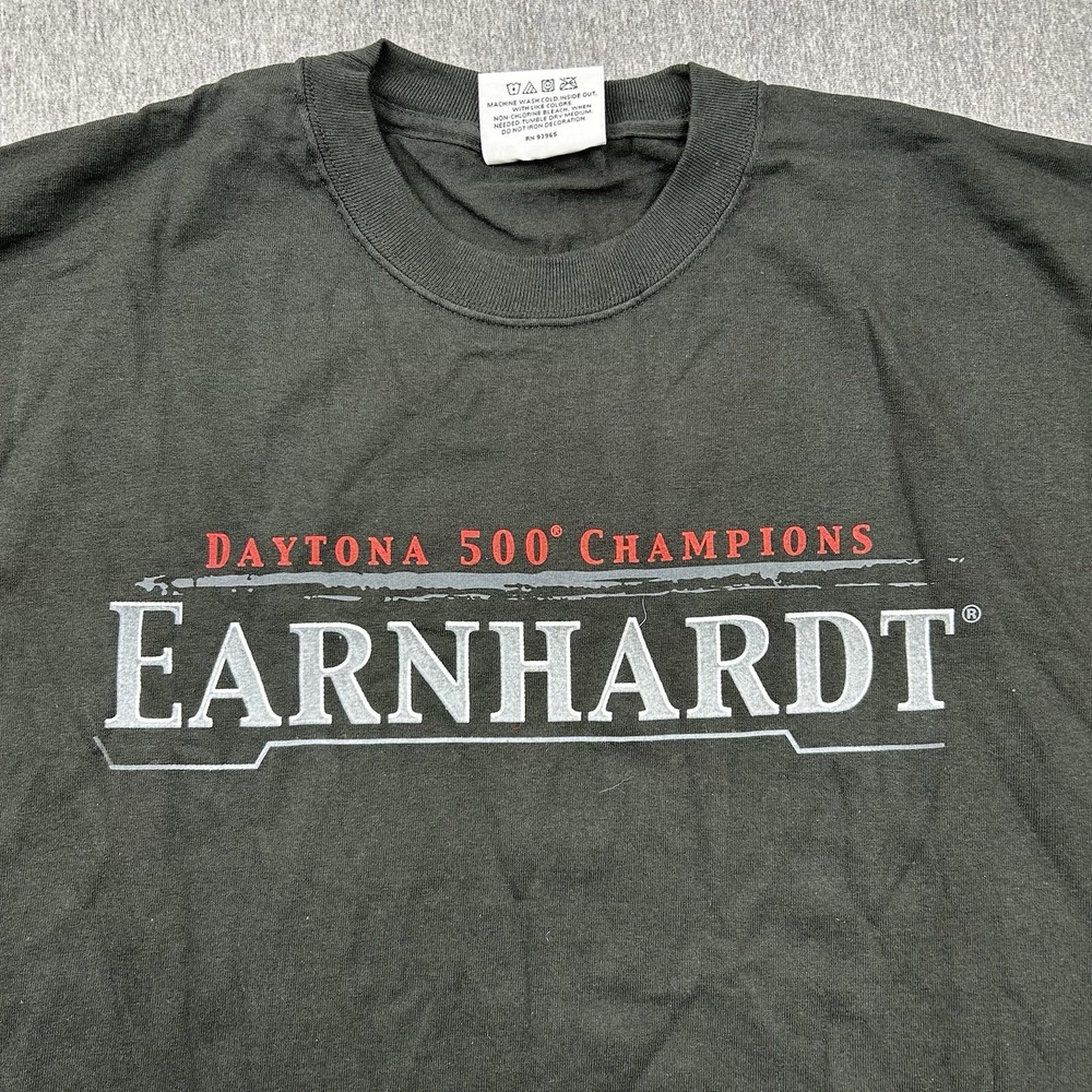 Chase Authentics Dale Earnhardt Jr Sr Daytona‎ 500 Champion Shirt Mens XL Black